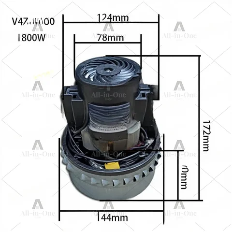 Турбомотор для пылесоса  V2Z-P25, V2Z-A24, V4Z-AD30