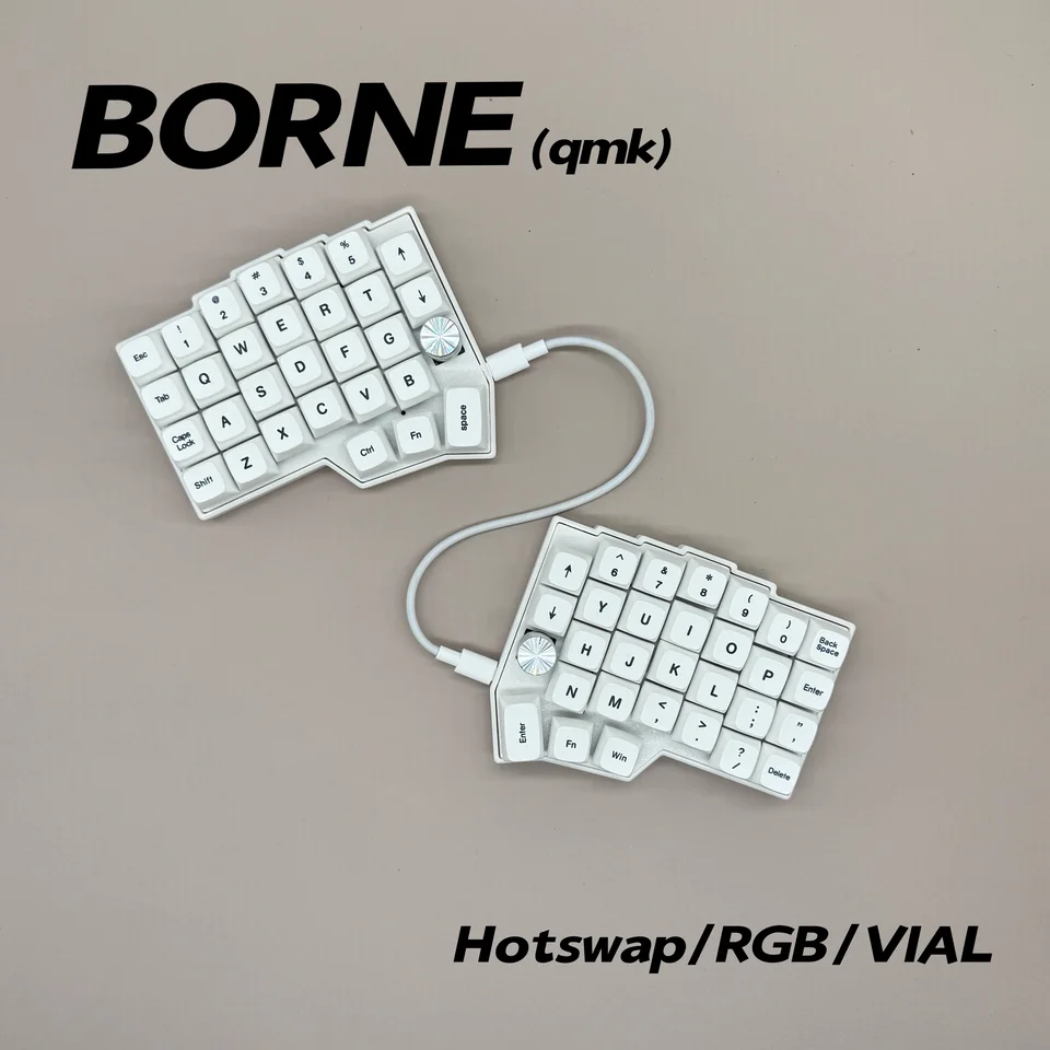 Corne 4×6 レイアウト 2 ノブ スプリットキーボード 有線キーボード