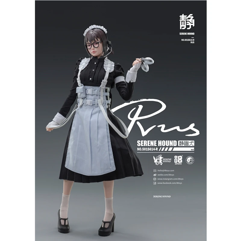 I8 Toys 501S614-R 1/6 Soldier Model Silent Dog Cerberus Serene Hound Rus Maid Team Mobile Doll Toy Handmade In Stock