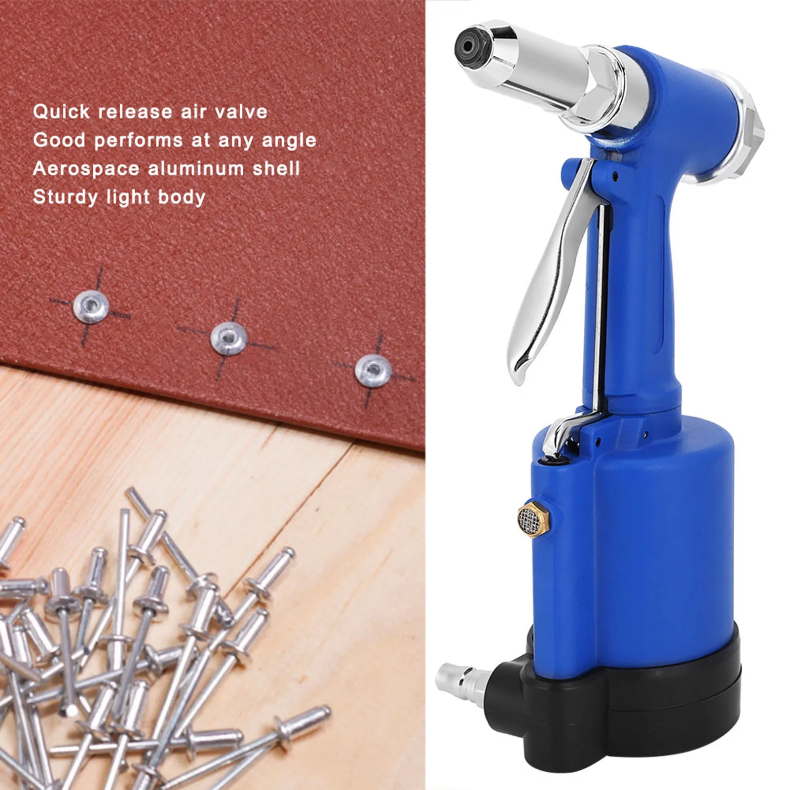 Nut Rivet Gun Pneumatic Riveter Pneumatic Air Riveter Nut Rivet Gun Lightweight Hydraulic Nail Puller Industrial Pneumatic Tool