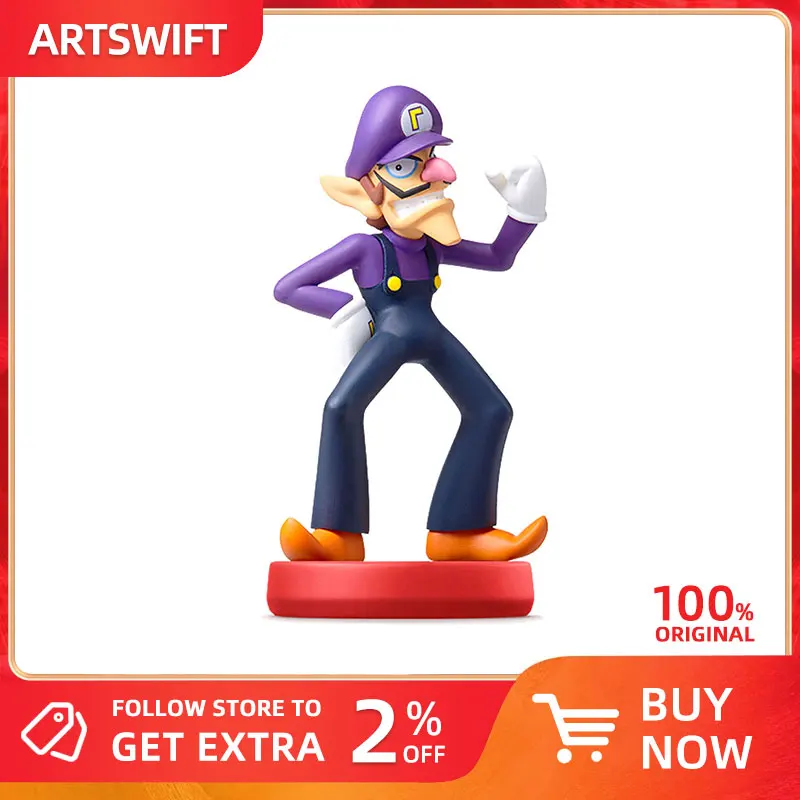 ARTSWIFT Outlet Store Figurine for NS NFC Super Series Waluigi Original Asian Version Region Free In Stock