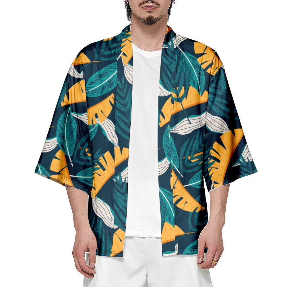 

Samurai Kimono Cosplay Summer Japanese Fashion Haori Streetwear Men Kimono Elegant Yukata Beach Cardigan Stylish Elegant Robe