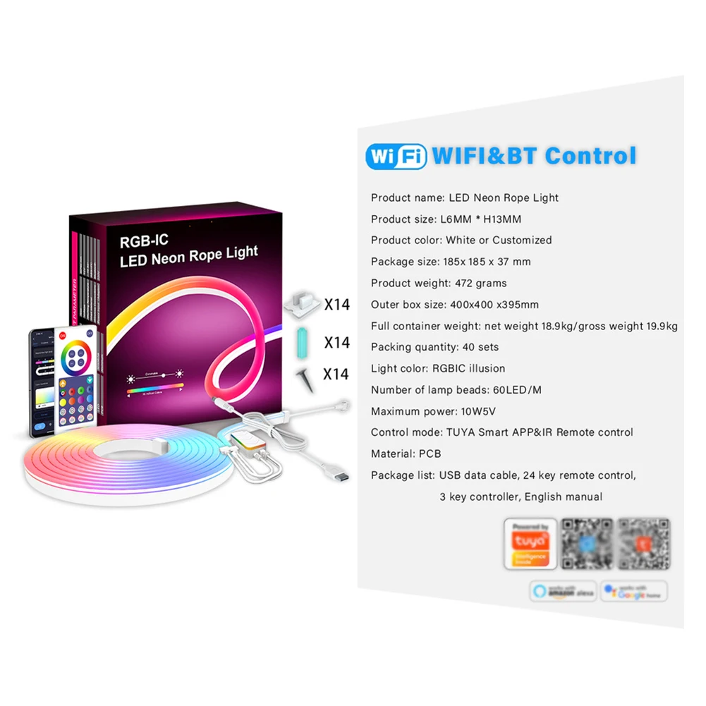 RGB LED Fairy Lights Strip Bright Colorful LED Strip Party Decoration