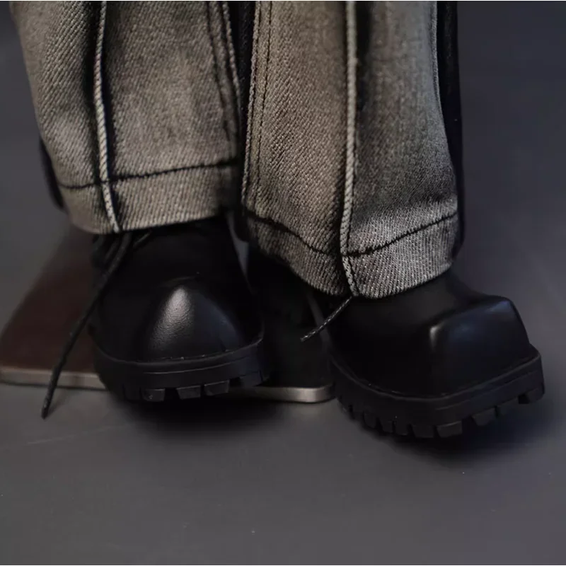 BJD 人形の靴 ID75 人形ファッション靴黒革の靴人形アクセサリー DIY ギフト