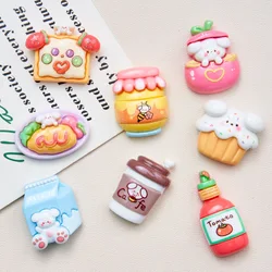 8-Piece Set Of Creative Fridge Magnets - Cute Cartoon Designs, Durable Abs Resin, Perfect For Kitchen & Office Decor