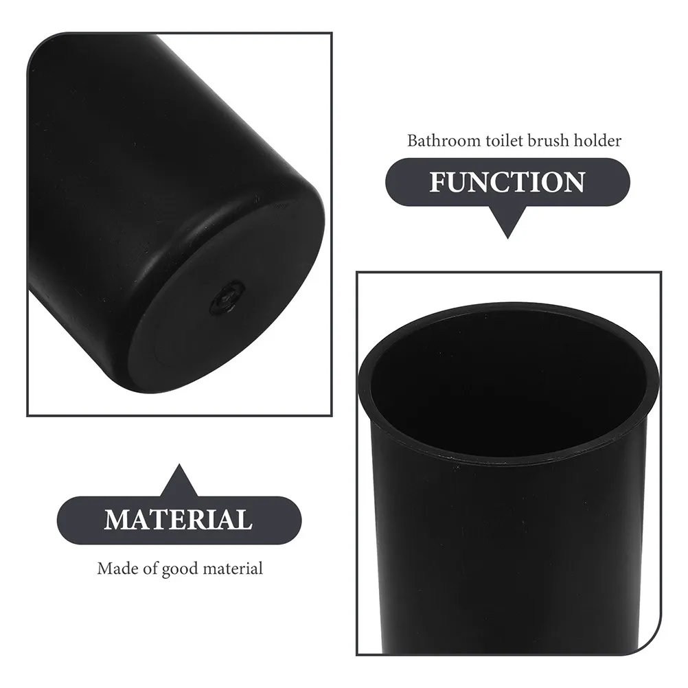 Toilet Brush Cup Holder Plastic Bathroom Cleaning Tool Organizer Smooth Hard Surface for Home Hotel Public Restroom Hygienic