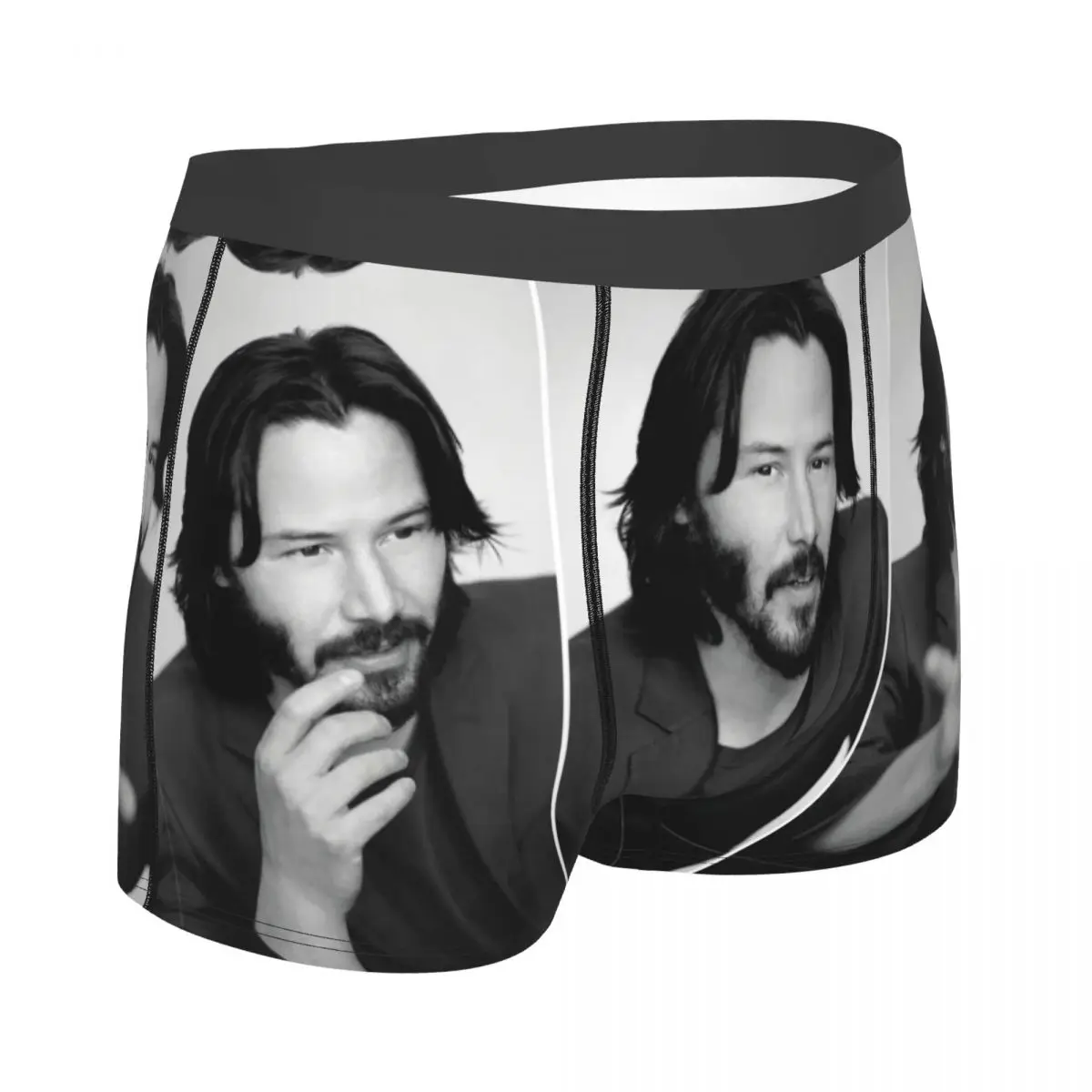 Keanu Reeves-Calzoncillos bóxer para hombre, ropa interior muy transpirable, pantalones cortos con estampado 3D de alta calidad, Idea de regalo