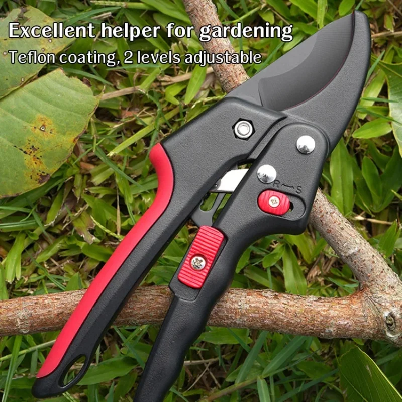 1/2pcs Scissor For Pruning SK5 Steel Garden Shears Pruning Shears Labor-saving Ratchet Trees Scissors Branch Trimmer Tools