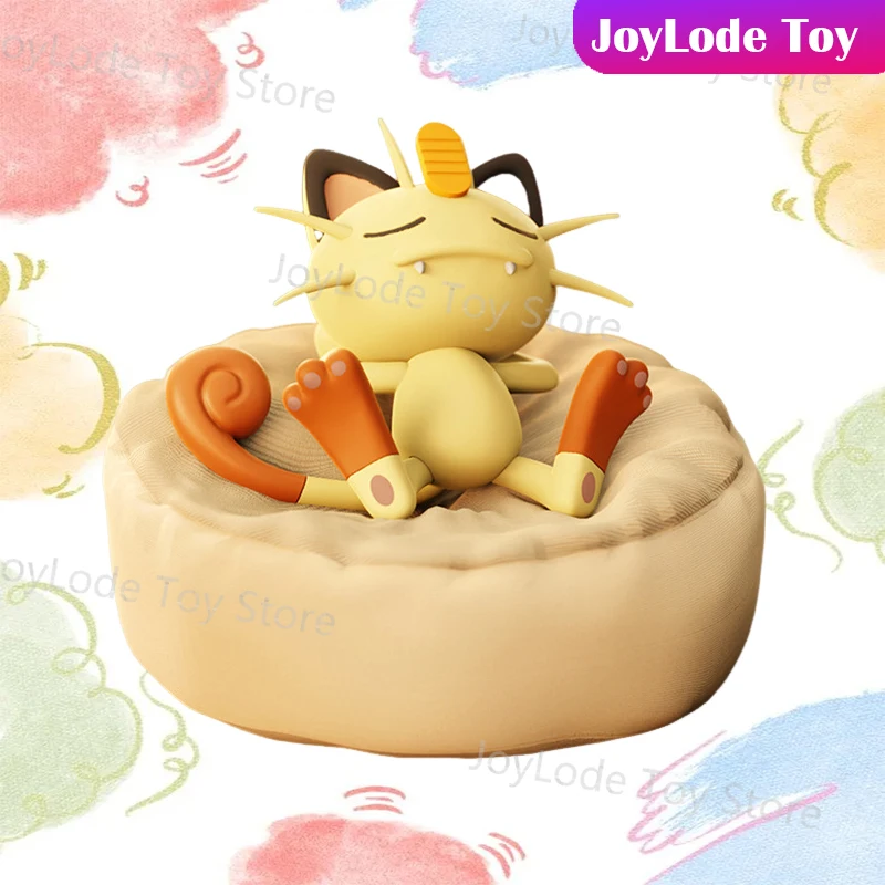 In Stock New BKM Anime Figures Leisure time Series Blind box Meowth Gonbe Charmander Figure Cute doll Collection Model Toys Gift