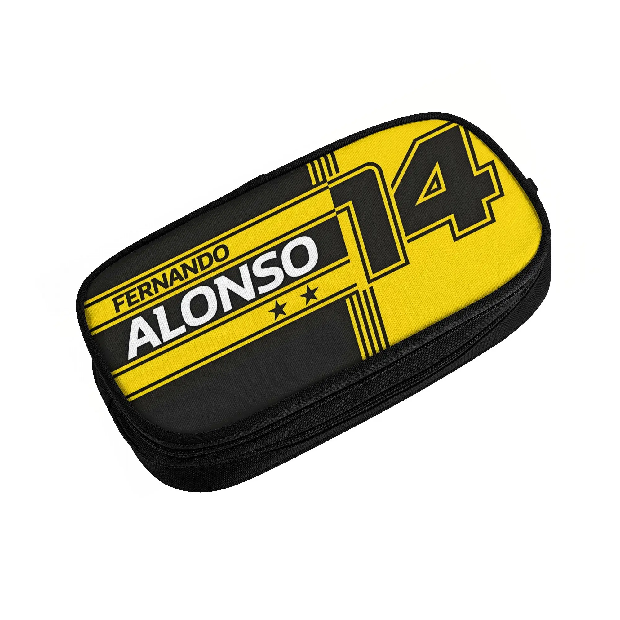 Spanish Racing Drive F-Fernandos Kawaii A-Alonsos Pencil Cases Boys Girls Large Capacity  Pencil Pouch School Accessories