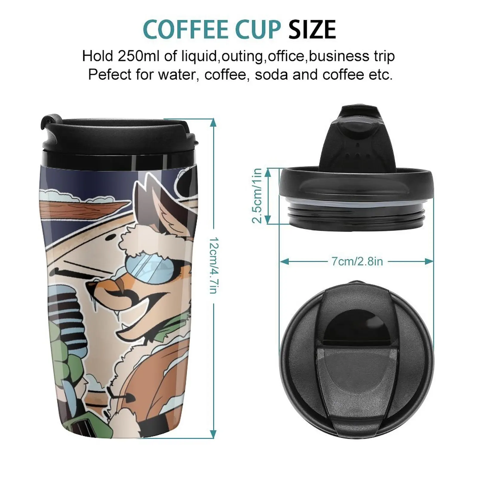 New Eurofurence Online 2021 (Frozen in Time) Travel Coffee Mug Large Coffee Cups Thermo For Coffee Cup Of Coffee