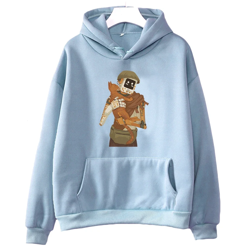 Verdwaalde Game Momo En Kat Hoodie Kawaii Cartoon Grafische Print Sweatshirts Voor Meisjes Vrouwen/Mannen Lange Mouw Herfst Truien koreaanse