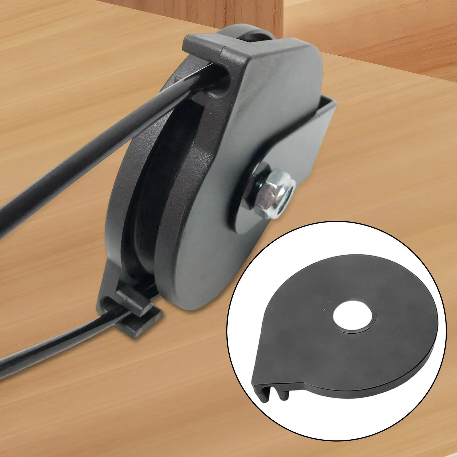 

Кабельный фиксированный роликовый блок: простая установка, крепление, малый размер