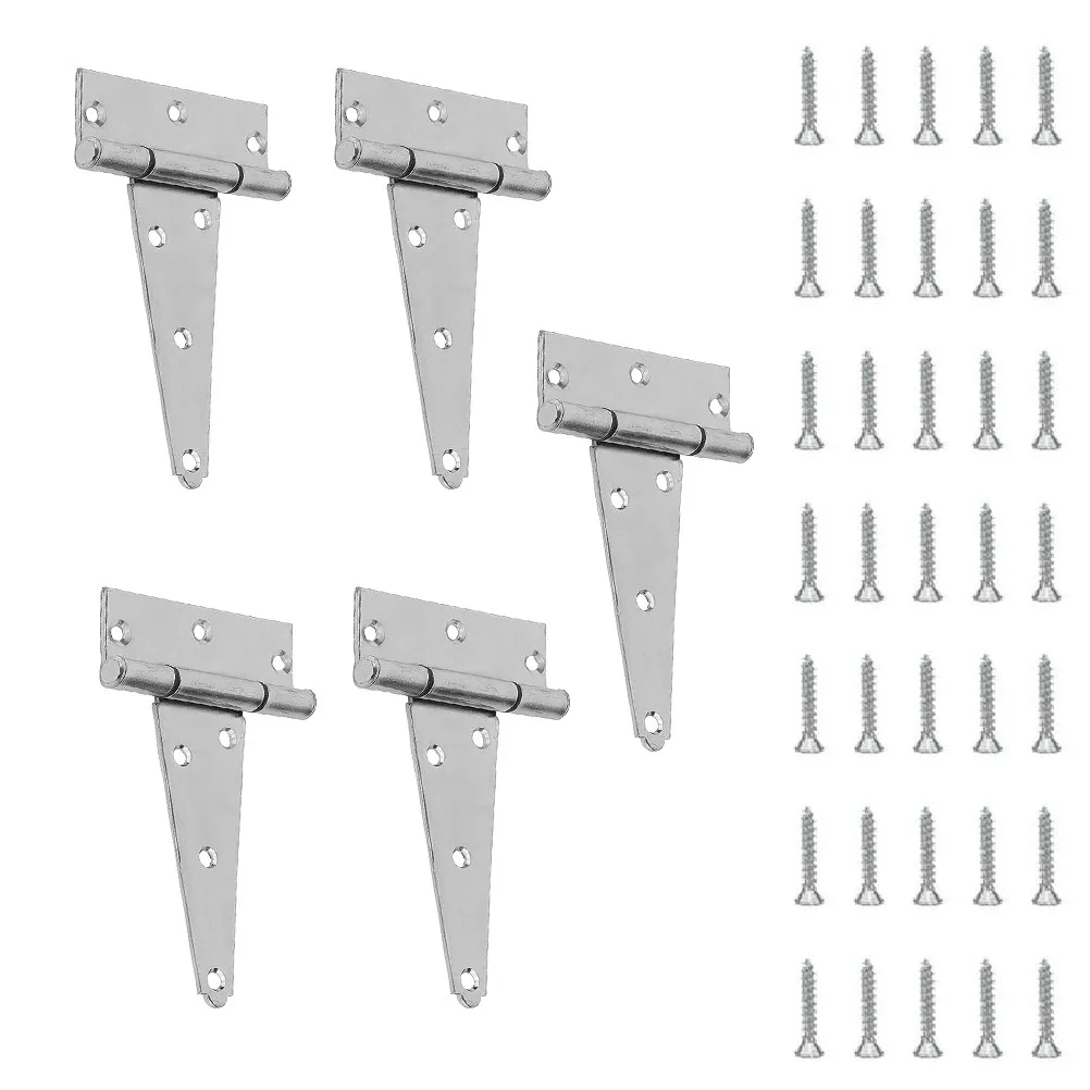 

5 комплектов прочных складных самонесущих петель для железных дверей, шкафов и гардеробов, для ремонта и замены