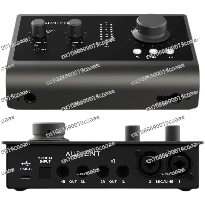 Audient ID14 MKII ترتيب الموسيقى الجيل الثاني/تسجيل واجهة الصوت JFET D.I USB AD-DA بطاقة الصوت لواجهة الصوت