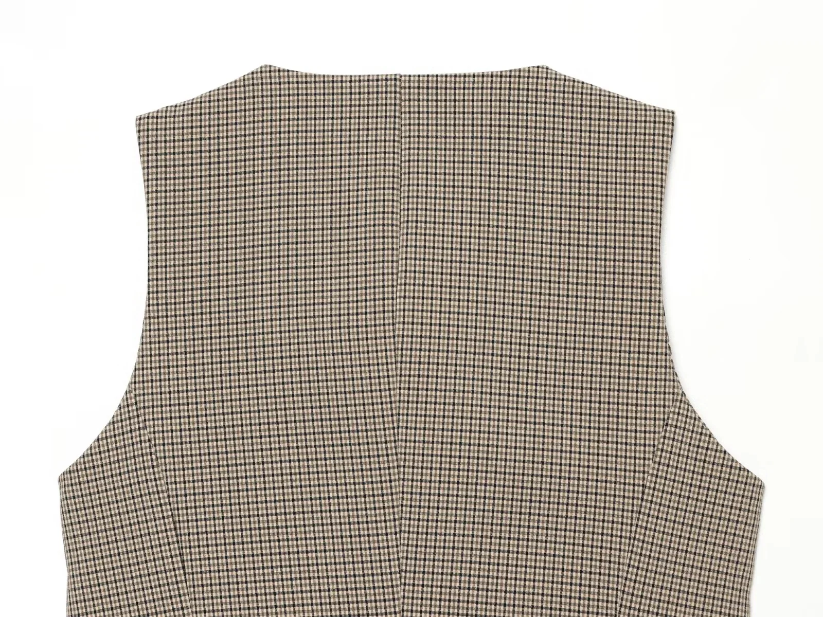 KONDALA Damen Klassisches Elegantes Kariertes Hosen-Set Vintage Lässige Doppelreihige Weste, Gürtel-Crop-Hose 2026 Herbst Chic Pendler-Set – Detail 7
