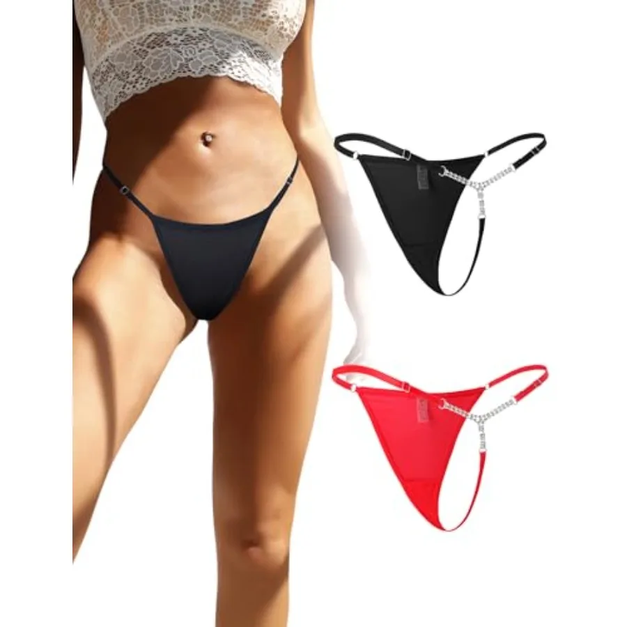 

ohyeah G String Thongs for Women T-back Tangas Low Rise Underwear Plus Size Panties Micro Cheeky Panties XS-4XL