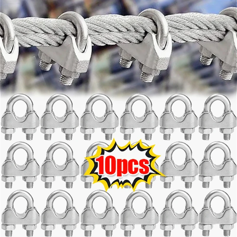 

U-образный болт из нержавеющей стали, многофункциональный сверхмощный зажим для троса M5 M3, крепеж для скалолазания, аксессуары для домашней фурнитуры