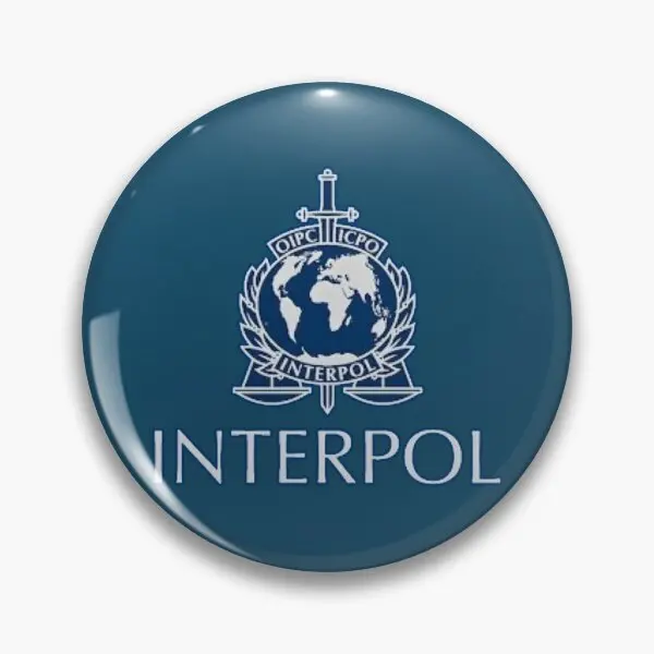 Interpol 2  Soft Button Pin Fashion Badge Funny Gift Women Creative Lover Decor Hat Cartoon Clothes Brooch Metal Lapel Pin