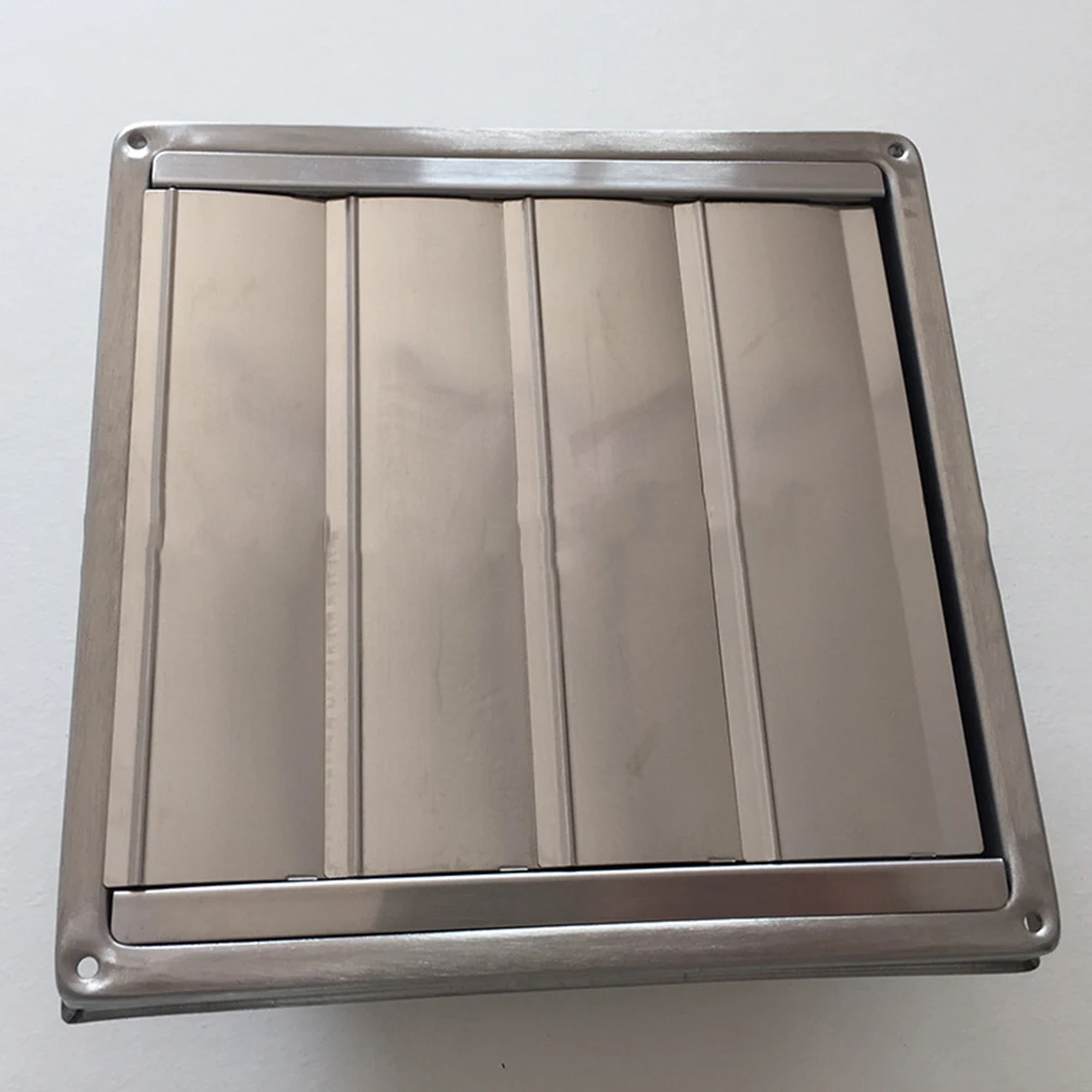 Rainproof Cap Stainless Steel Vent 125/150mm 1PCS 304 Stainless Steel Air Outlet Movable Square Vents Brand New