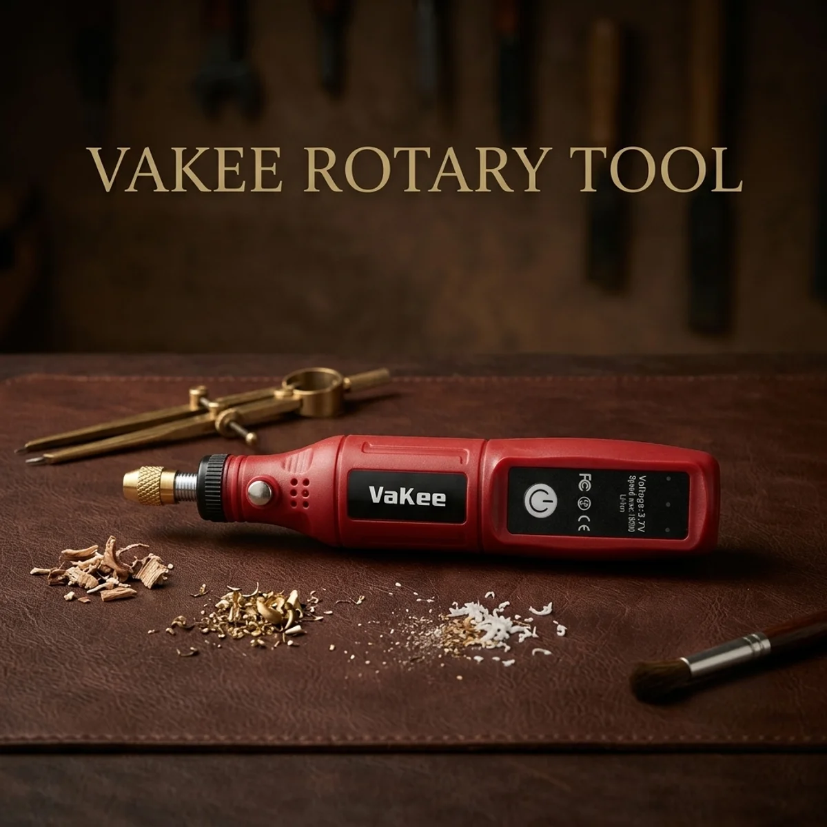 Vakee Elektrisches Rotationswerkzeug-Set, dreistufig einstellbar, für Heimwerkerarbeiten, Schleifen, Schneiden, Schmuckgravur und Polieren. – Detail 8