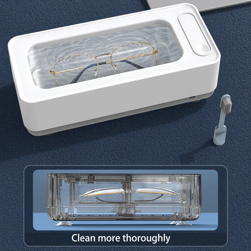 

Portable USB Rechargeable Ultrasonic Cleaner, for Eyewear Contact Lenses Jewelry Watches, Multi-Purpose Home Device