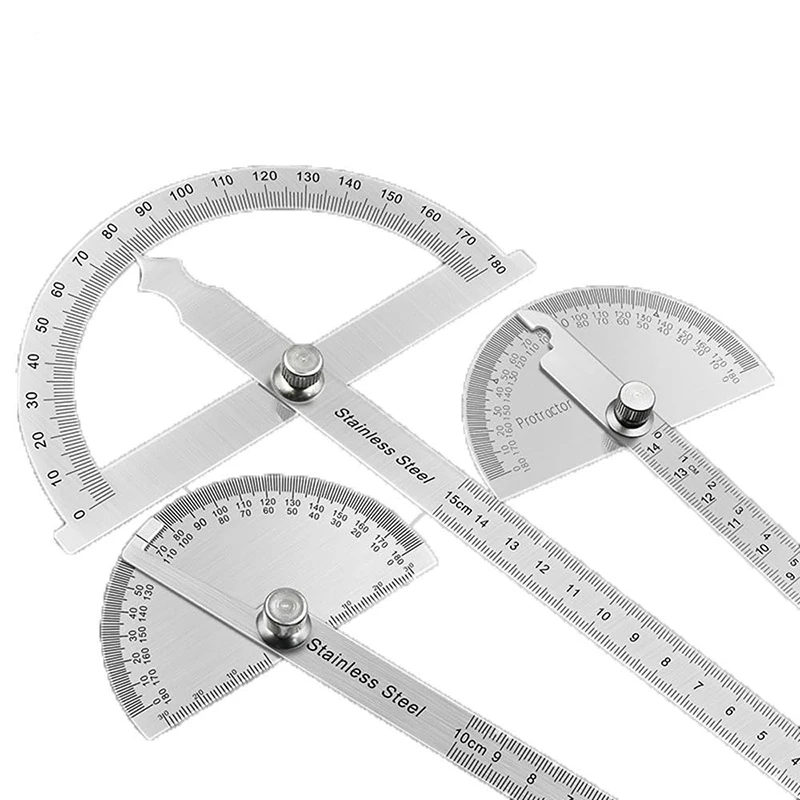 180 Degree Stainless Steel Angle Finder Goniometer Protractors Measuring Gauging Inclinometer Woodworking Carpenter Tools