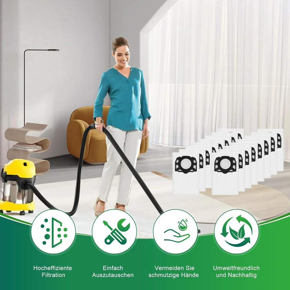 

-ABJZ Vacuum Cleaner Bags For Karcher Vacuum Bags For Karcher WD4 For Karcher 2.863-006.0