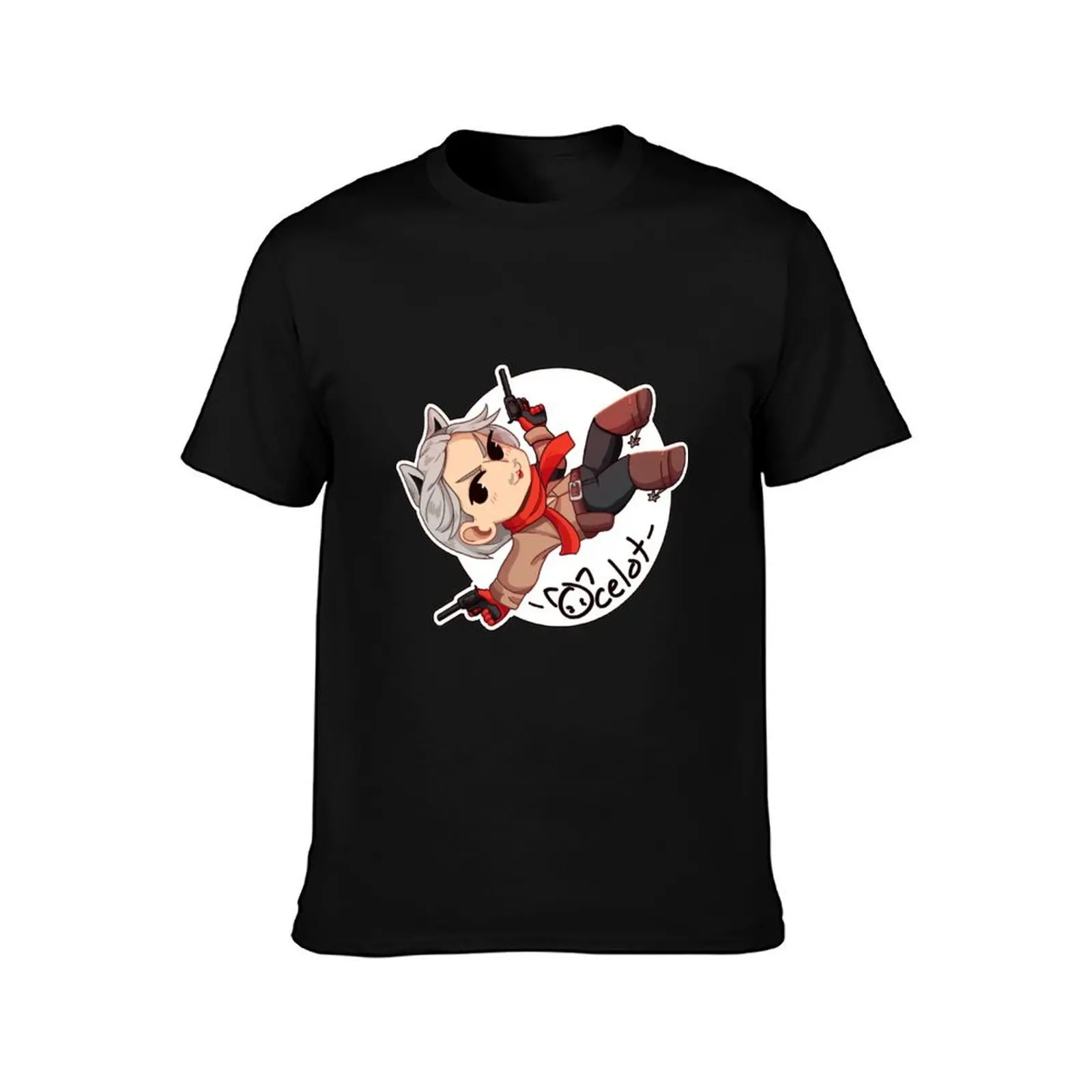 Revolver Ocelot Chibi T-Shirt Basic All Season Solid T-Shirt