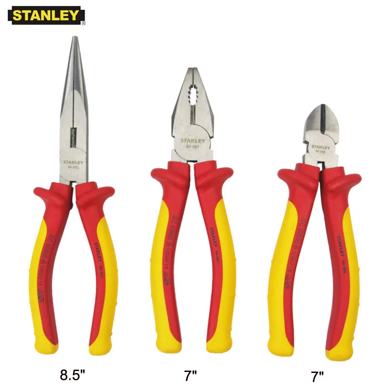 Stanley 3-piece FatMax Insulated Pliers Set stripper VDE Electrician Wire Cutter Insulated Handle Pliers Kit