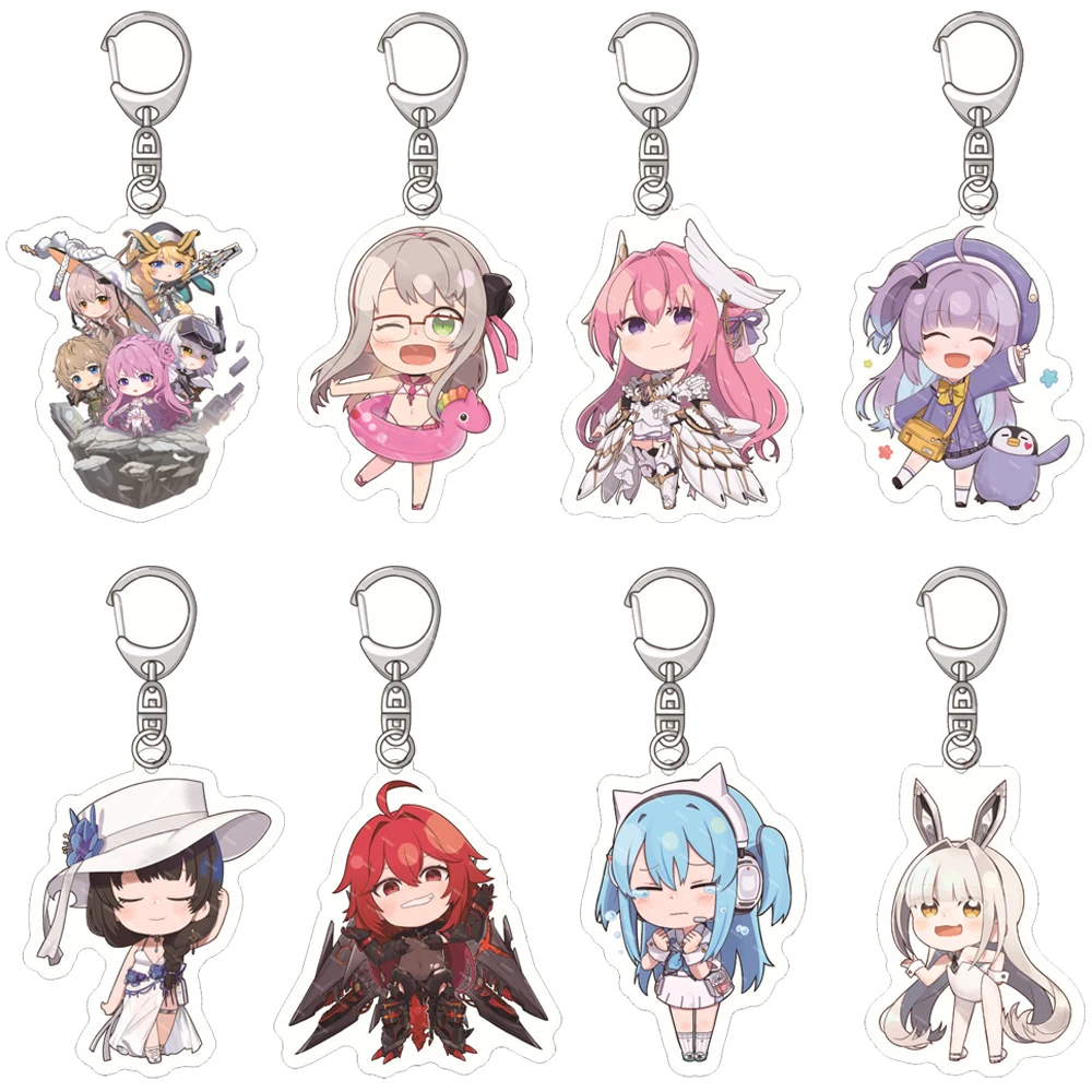 

Game Figure Keychain Girl Boy Cute Cosplay Prop Acrylic Key Chain Bag Pendant Sign Ornament Fans Gift