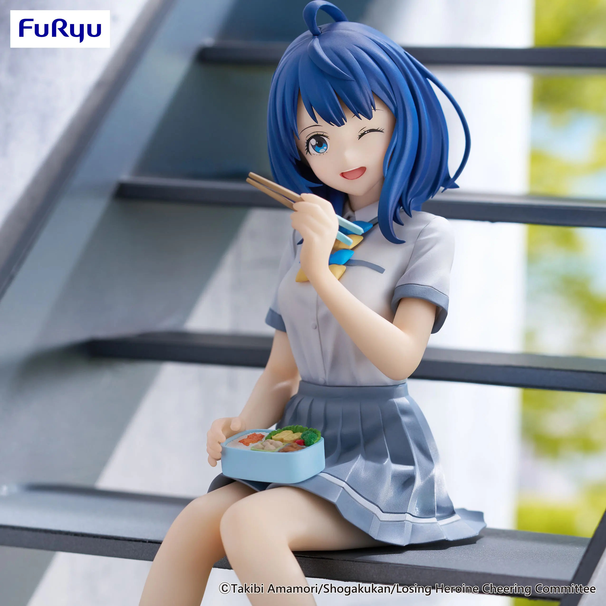 Original FuRyu Anna Yanami Anime Makeine Too Many Losing Heroines Noodle Stopper Figure PVC Model Collection Doll Gift