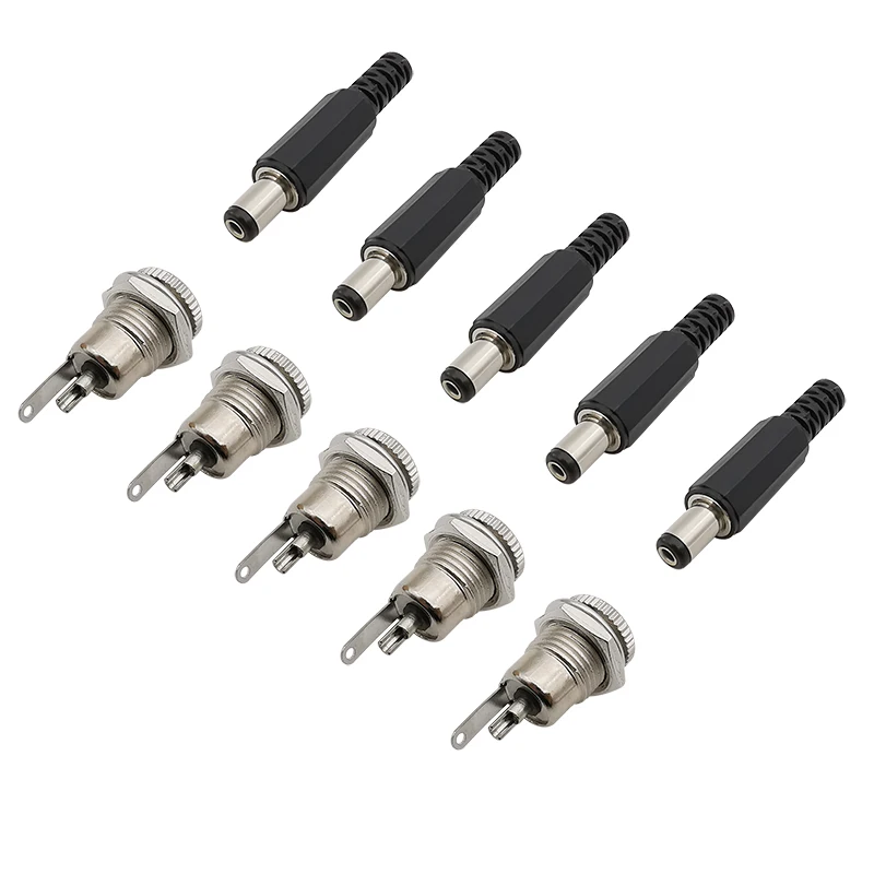 5 Pairs 5.5 X 2.1Mm…