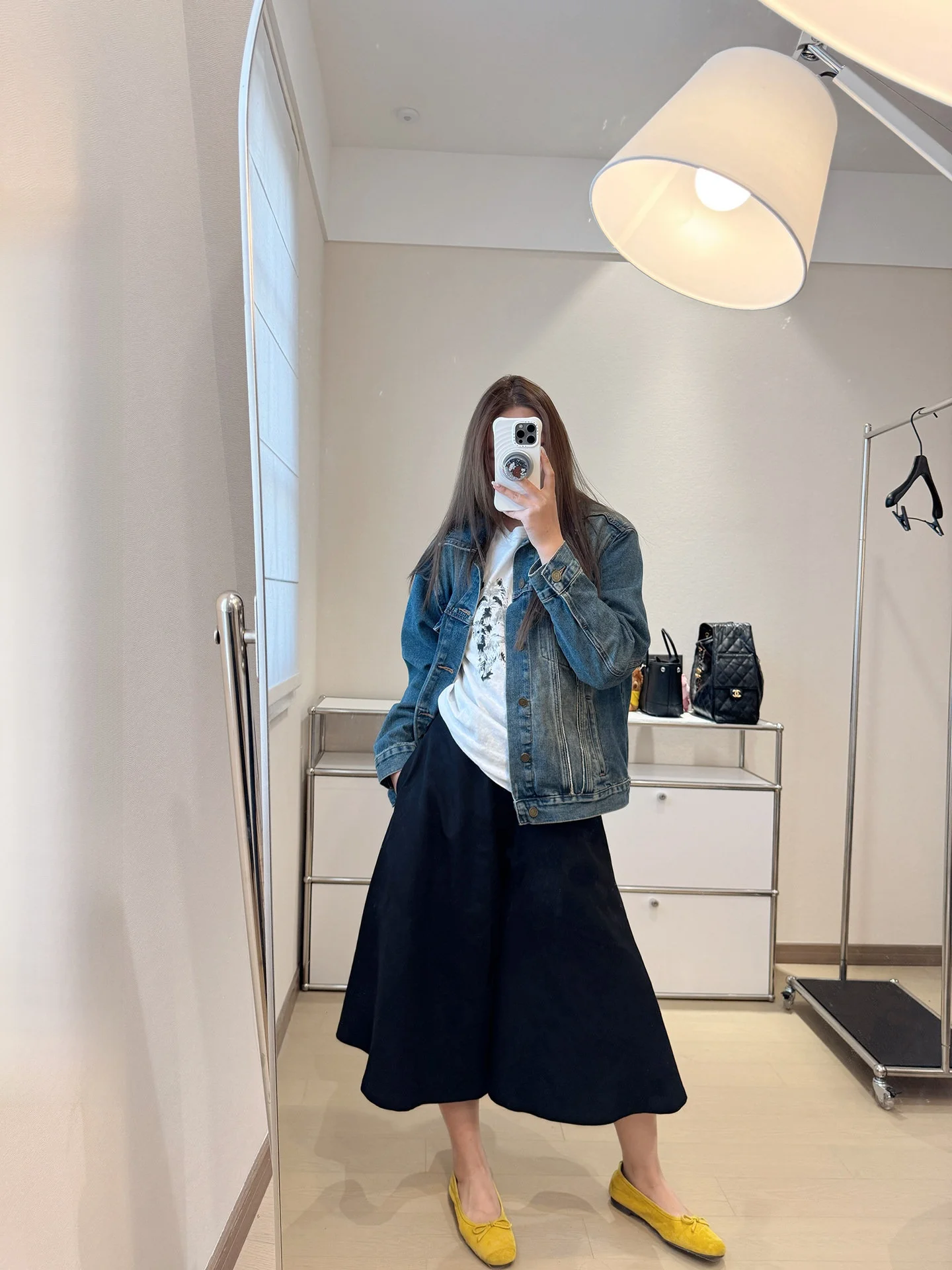 

Костюм RereOstricrda: юбка средней длины с высокой талией, А-силуэт, свободный крой, женская мода, весенняя коллекция, другие материалы