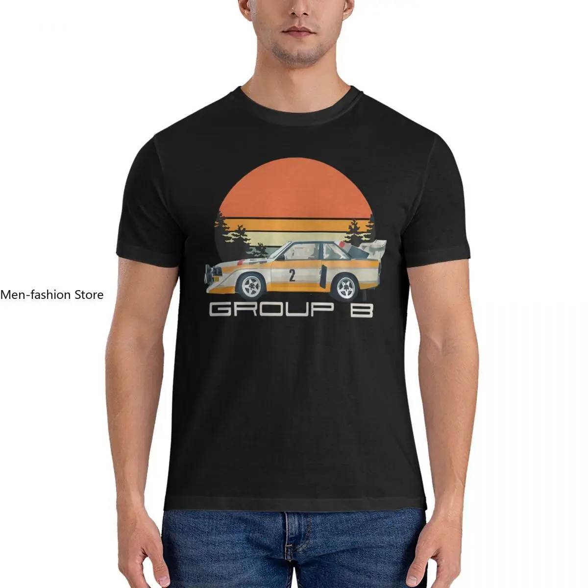 Sport S1 E2 A2 Group B Rally Car Stig Blomqvist, Mikkola Fashion Cotton Tee Shirt Short Sleeve Walter Rohrl T Shirts