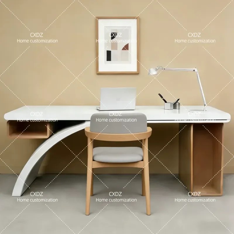 Painted Computer Desk Creative Special Shaped Modern Simple Boss Manager Home Writing Table