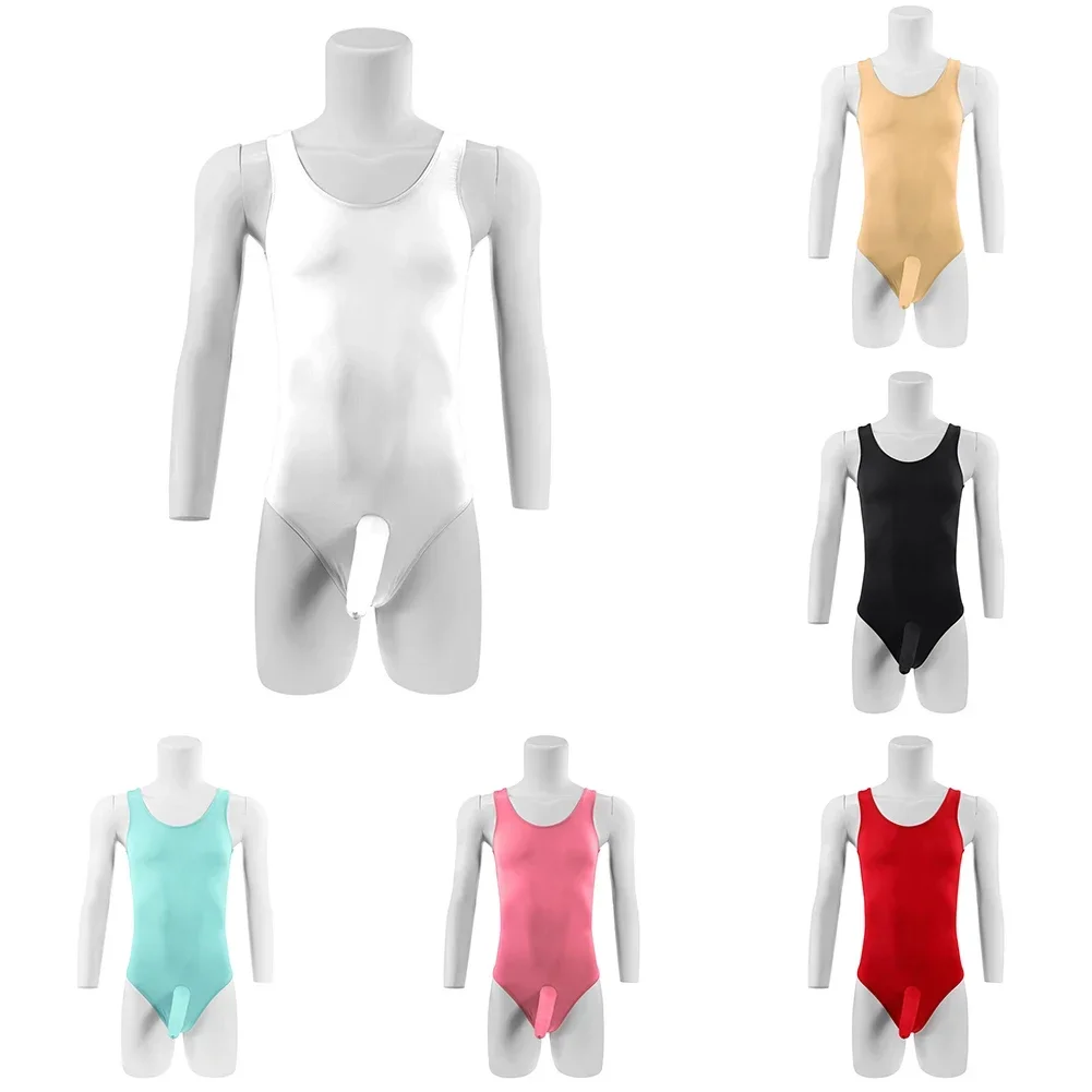 

1x Men Sexy Underwear Bodysuit Tight Body Shaper Undershirt Leotard Bikini Exotic Jumpsuit Comfortable