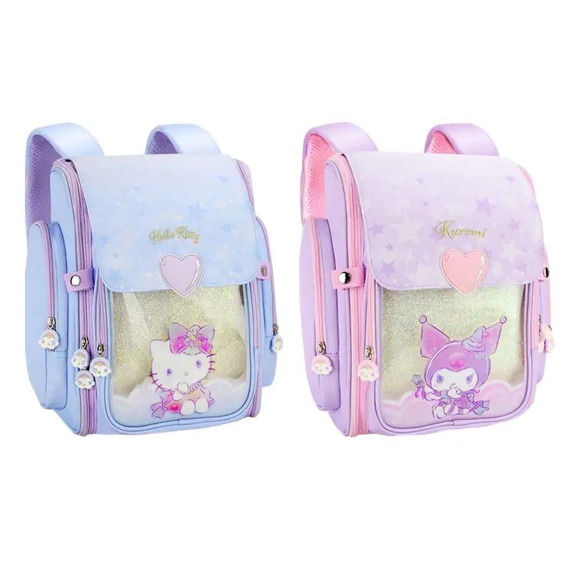 Sanrio Hello Kitty Pencil Case for Children、kuromi coccoroll Agu、アニメーションかわいい漫画、学校の子供用ステーショナリーオーガナイザーバッグ