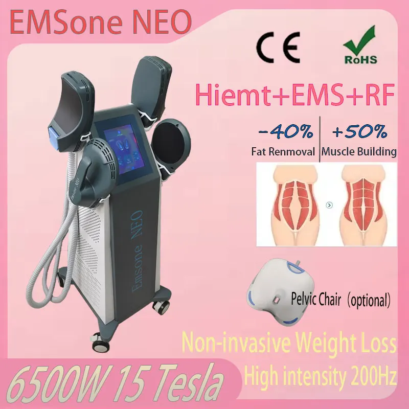 

6500W high-power EMSone NEO electromagnetic fat removal machine non-invasive muscle building EMS body carving machine