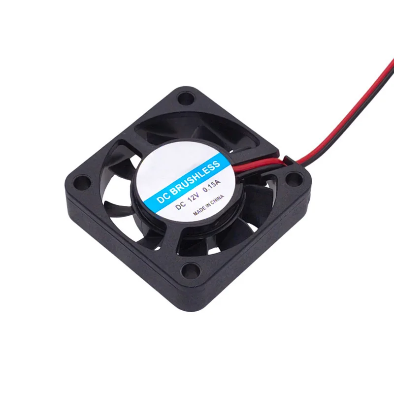 DC Brushless Fan with Two Lines 5V 12V 24V Industrial Cooling Fans Sleeve Bearing 25/30/35/40/50*10mm