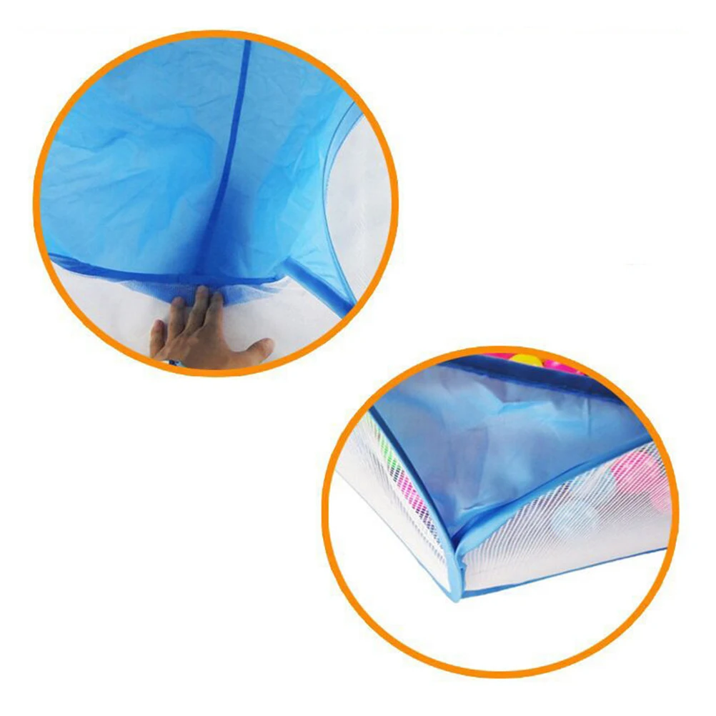 Box per bambini pieghevole 1 pz, blu, leggero, per interni ed esterni, con recinzione per piscina di palline
