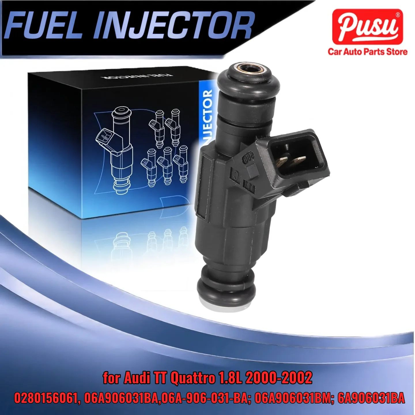 

Fuel Injector Set 0280156061 For Audi TT Quattro 18L 2000 2002 Matched 06A906031BA
