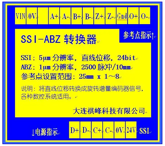 SSI-ABZ Signal Converter, Numerical Control System, Linear Displacement to Rotary Signals