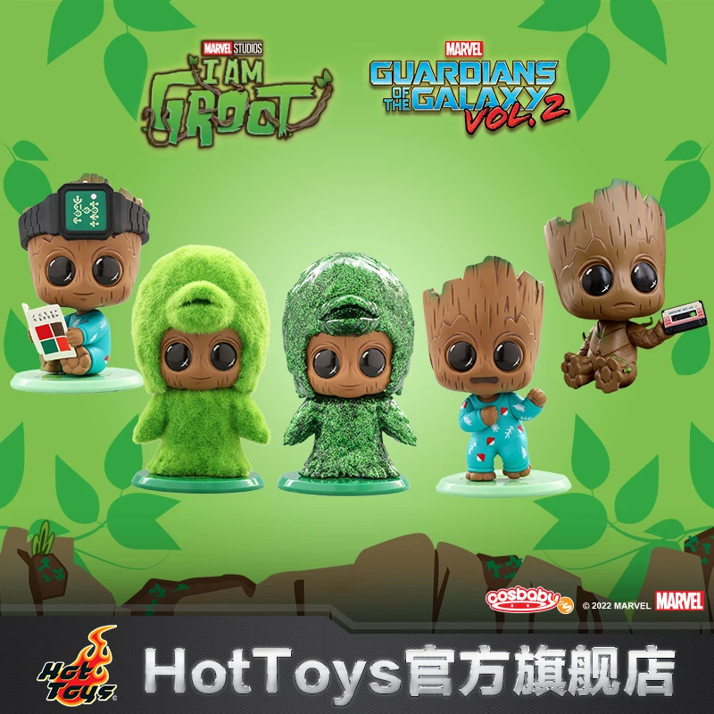 

HotToys Marvel I Am Groot Cosbaby Collectible Bobblehead Guardians Of The Galaxy Vol 2 Baby Groot Anime Figure For Collectors