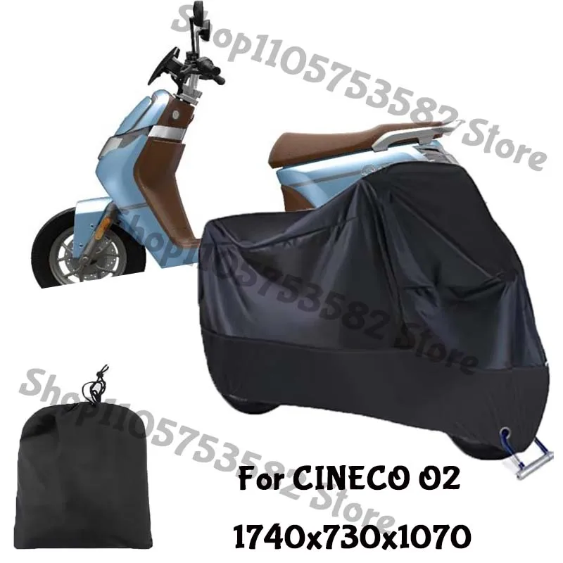 Motorcycle Full Covers For CINECO O2 Car Outdoors Sun Protection Dust No Ear Thickened Oxford Clothcover Accessories