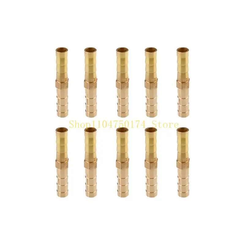 10Pcs Brass Tapered Pipe Joint Couplings for Secure Tubing Connection & Repair Top Sale