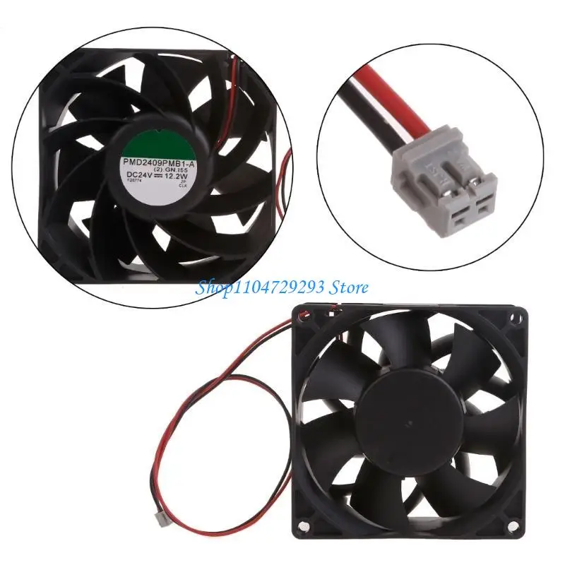 

Y2GD Brand New Fanuc System Fan PMD2409PMB1-A with a Complete set of Brackets, 24V 12.2W ,9x9x3.7cm