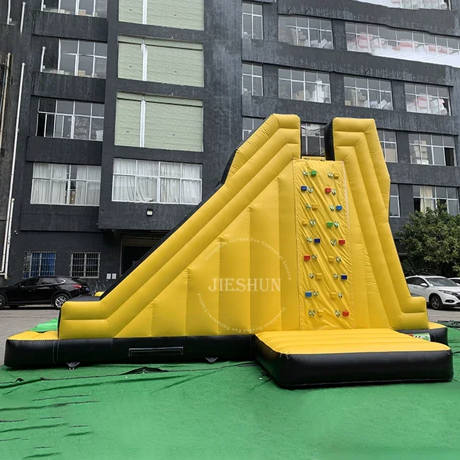 Commercial Inflatable Rock Climbing Wall Mountain Three Sides for kids and adults