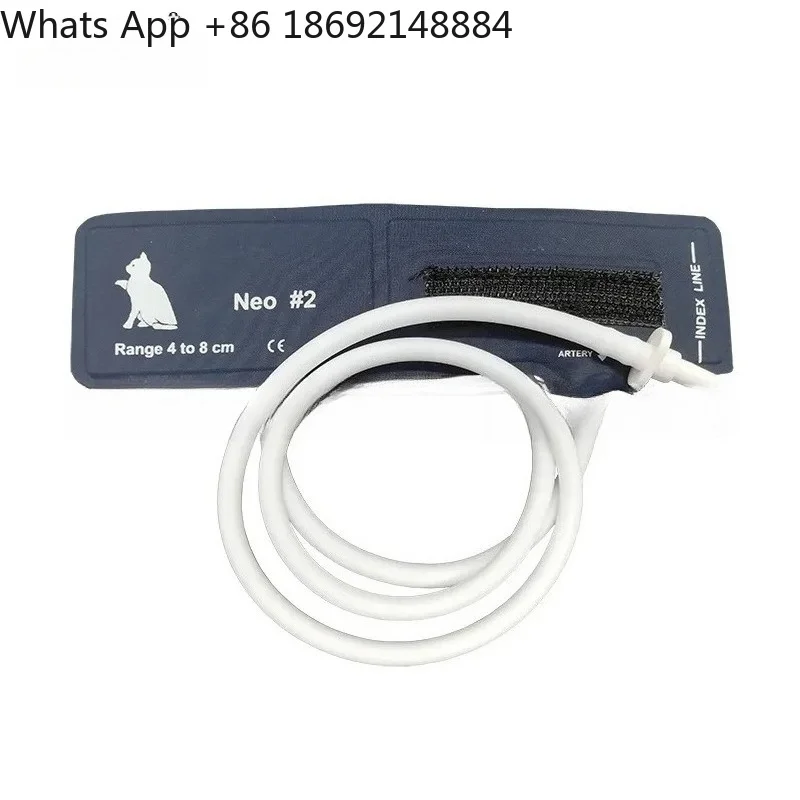 Reusable Veterinary Animal Pet Monitor Blood Pressure Cuff Sleeve for PU Nylon Single Tube Uncysted Animal Monitoring
