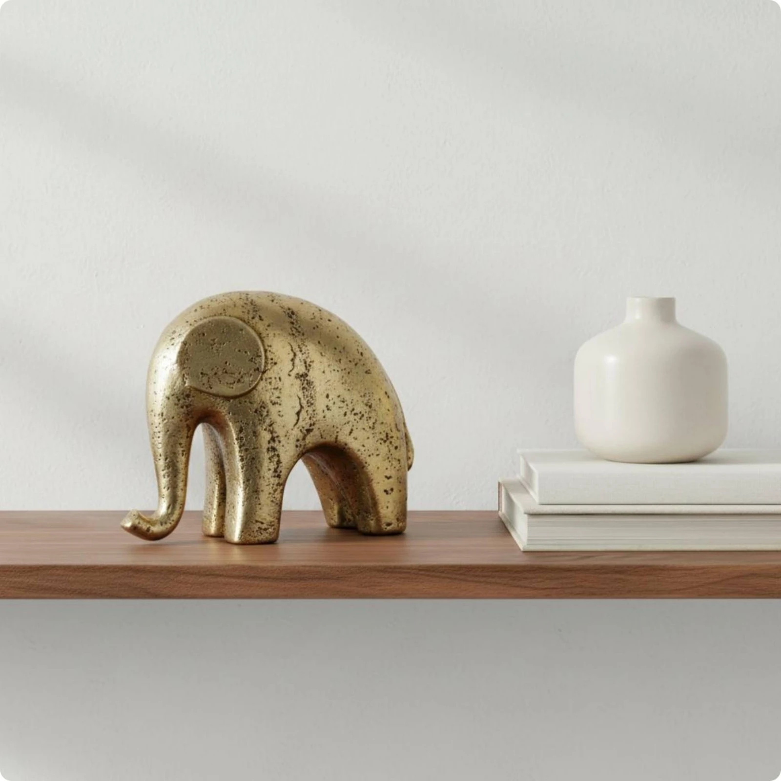 Abstract Elephant Figurine Retro Design Abstract Elephant Statue Home Decor Textured Finish Fade-Resistant for Entryway